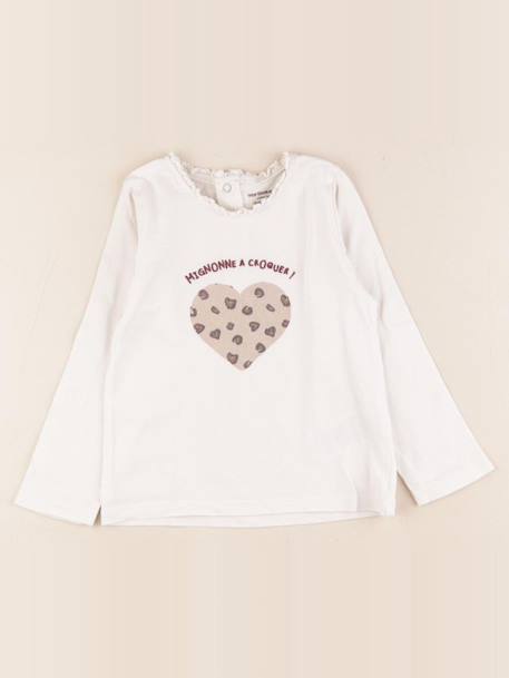 Tee-shirt - 18 mois Blanc 1 - vertbaudet enfant 