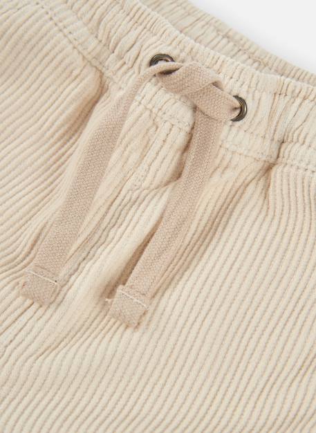 Pantalon velours cotelé garçon avec poches Beige 4 - vertbaudet enfant 