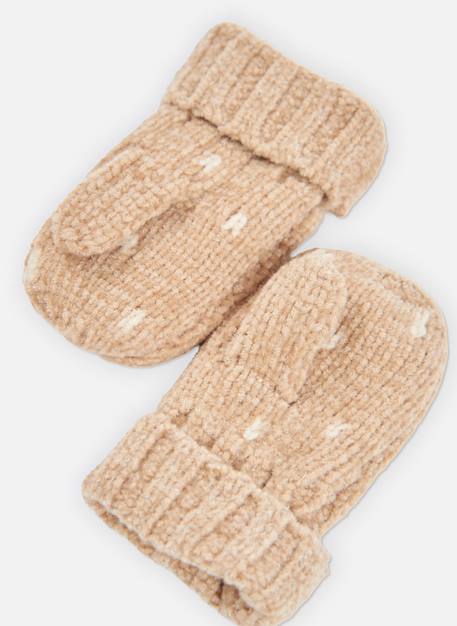 Moufle bébé avec imprimé à pois Marron 3 - vertbaudet enfant 