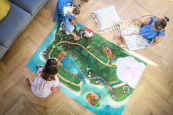 Linge de maison et décoration-Décoration-Tapis-Tapis de jeu enfant "Lagon Féérique" - fabriqué en France