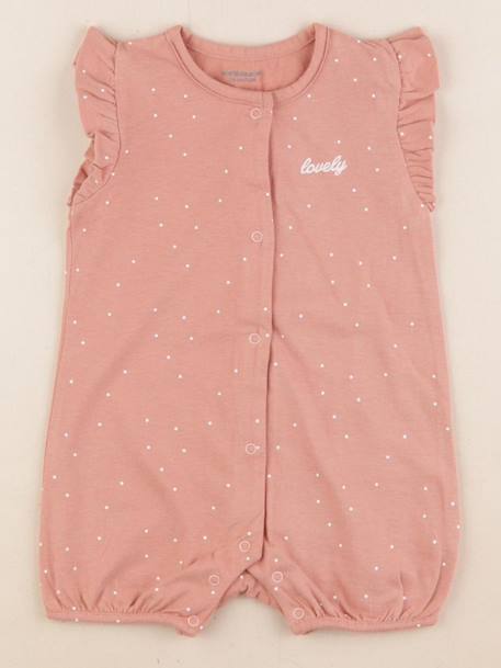 Combinaison coton - 1 mois Rose 1 - vertbaudet enfant 
