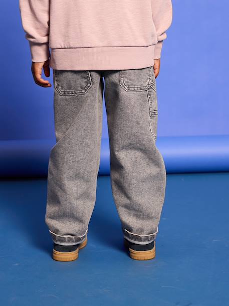 Jean battle indestructible morphologie medium denim brut+denim gris 12 - vertbaudet enfant 