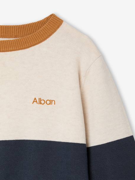 Pull col rond garçon marine 3 - vertbaudet enfant 