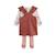 Ensemble robe bébé en velours côtelé, t-shirt et collant evie Rose 3 - vertbaudet enfant 