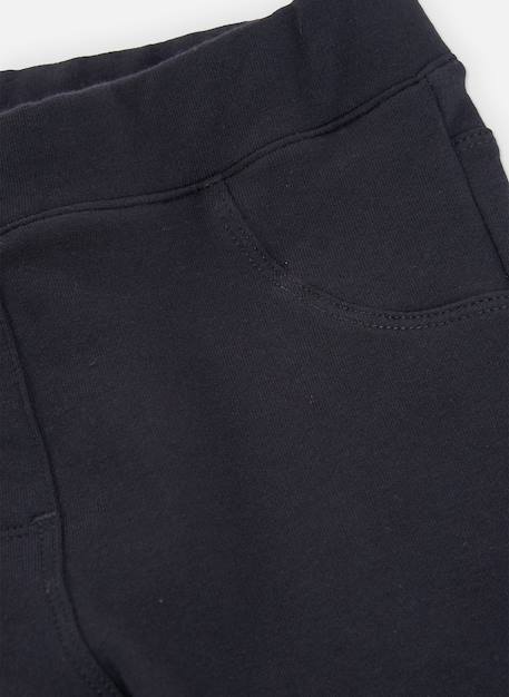 Pantalon fille en molleton Noir 3 - vertbaudet enfant 