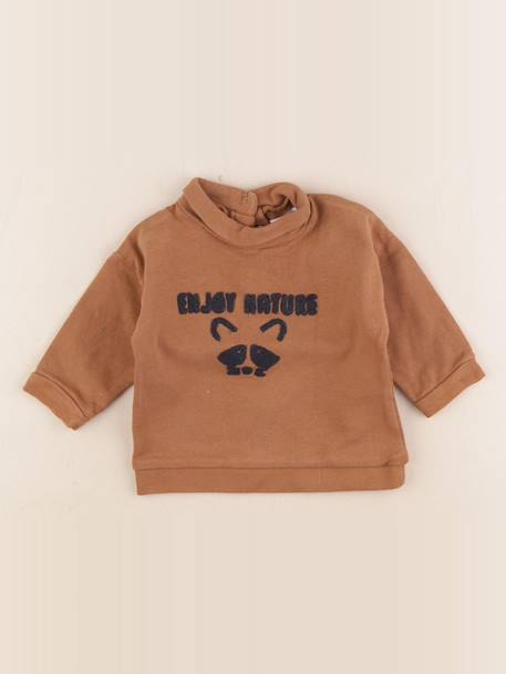 Sweat - 6 mois Marron 1 - vertbaudet enfant 