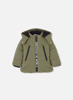 Parka tissu technique garçon avec capuche  - vertbaudet enfant
