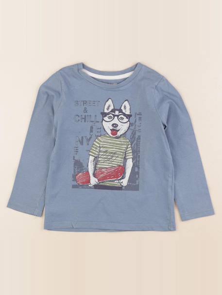 Tee-shirt - 4 ans Bleu 1 - vertbaudet enfant 