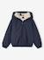 Coupe-vent fille à capuche doublé sherpa marine+rose 1 - vertbaudet enfant 