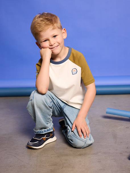 T-shirt manches courtes garçon kaki 2 - vertbaudet enfant 