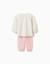 Pyjama à manches longues en coton avec fleurs imprimées Blanc 2 - vertbaudet enfant 