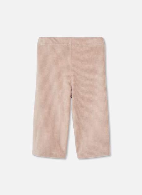 Pantalon fille en velours cotelé Blanc 3 - vertbaudet enfant 