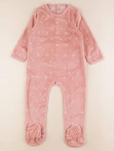 Pyjama velours - 3 ans Rose 1 - vertbaudet enfant 