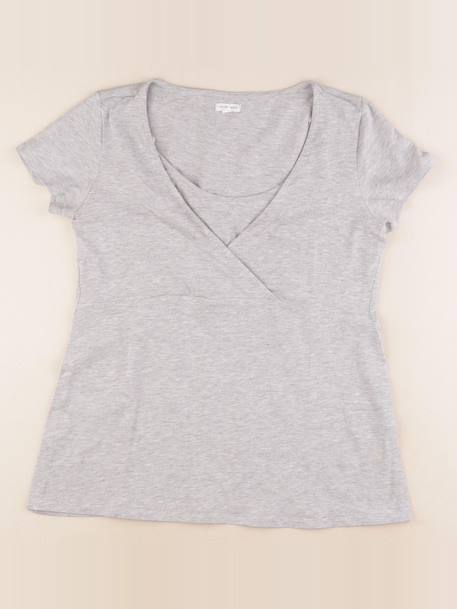 Tee-shirt grossesseallaitement - 38 à 40 Gris 1 - vertbaudet enfant 