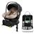 Siège auto kinderkraft i-lite avec base endura safe fx i-size isofix pivotante 90° coque naissance Beige+Gris+Noir 1 - vertbaudet enfant 