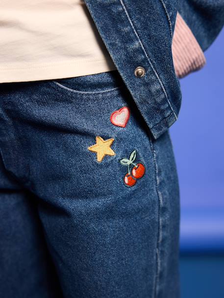 Jean balloon fille bleu moyen 3 - vertbaudet enfant 