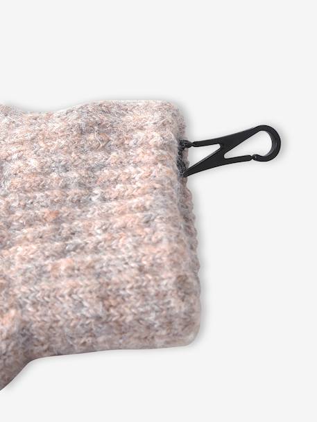 Ensemble fille tricot bonnet, snood et gants beige 7 - vertbaudet enfant 