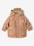 Ciré bébé à capuche doublé en sherpa noisette+olive 1 - vertbaudet enfant 