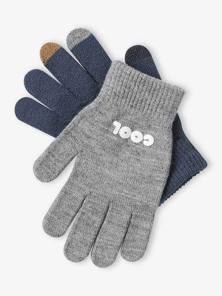Lot de 2 paires de gants magiques marine 2 - vertbaudet enfant 
