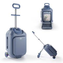 -Valise 2 en 1 Kinderkraft CABBY enfant cabine 20l avec siège confortable 4 roues blocage poignée réglable