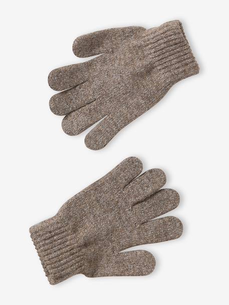 Ensemble bonnet, snood et gants taupe 5 - vertbaudet enfant 
