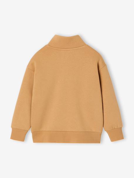 Sweat col camionneur garçon bleu canard+jaune 6 - vertbaudet enfant 