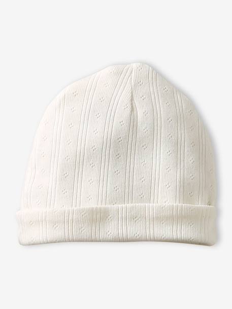Lot de 2 bonnets bébé en coton rose pâle 2 - vertbaudet enfant 