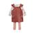 Ensemble robe bébé en velours côtelé, t-shirt et collant evie Rose 2 - vertbaudet enfant 