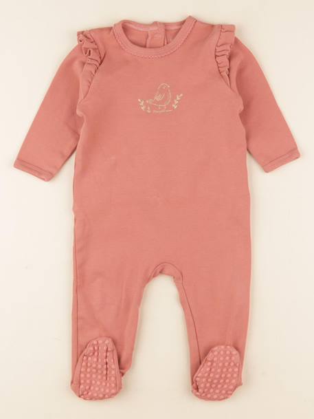 Pyjama coton - 12 mois Rose, or 1 - vertbaudet enfant 
