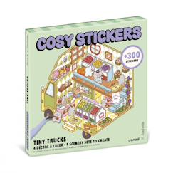 Jouet-Activités artistiques et musicales-Loisirs créatifs-Stickers cosy tiny trucks