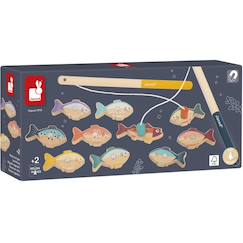 Jouet-Premier âge-Motricité globale-Jeu de pêche à la ligne en bois