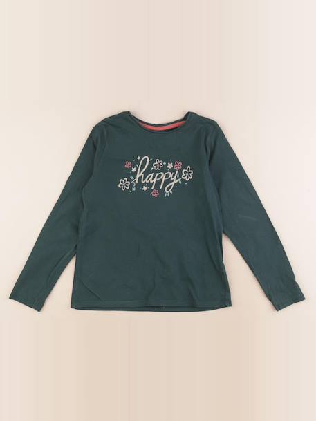Tee-shirt - 8 ans Vert, or 1 - vertbaudet enfant 