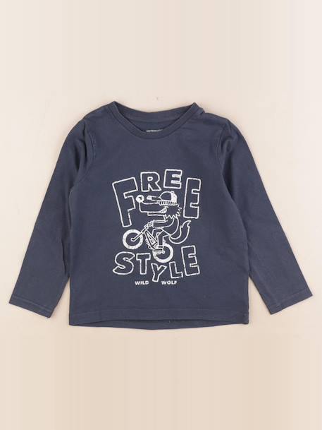 Tee-shirt - 4 ans Bleu 1 - vertbaudet enfant 