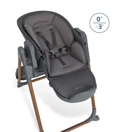 Chaise haute bébé ava plus Elegance beige+Elegance graphite 9 - vertbaudet enfant 