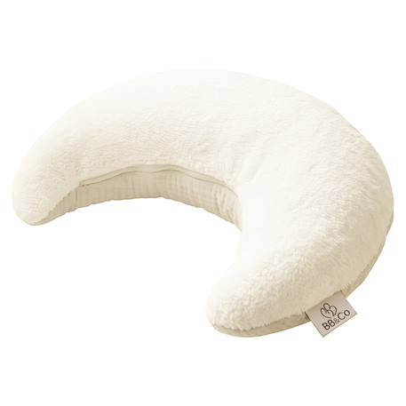 Bouillotte lune aux graines de colza en gaze de coton et bambou Écru 1 - vertbaudet enfant 