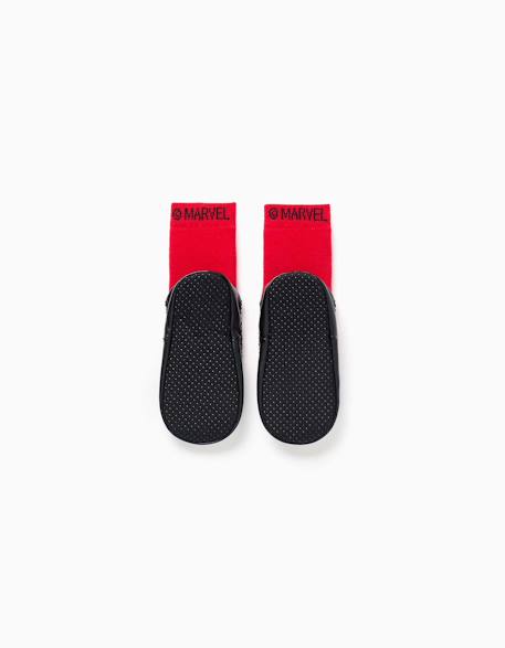 Chaussettes-chaussons avec semelle antidérapante et spider-man Rouge 2 - vertbaudet enfant 