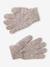 Ensemble fille tricot bonnet, snood et gants beige 5 - vertbaudet enfant 