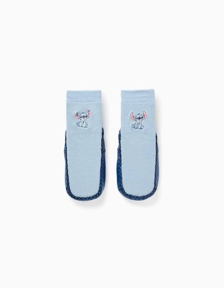 Chaussettes-chaussons avec semelle antidérapante et stitch Bleu clair 1 - vertbaudet enfant 