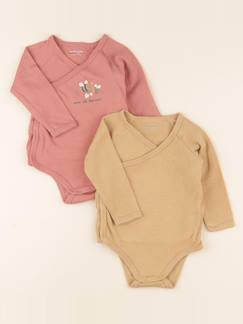 Lot de 2 bodies en coton - 9 mois  - vertbaudet enfant
