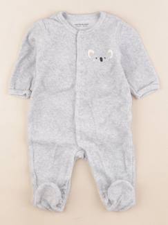 Seconde main-Garçon-Pyjama, surpyjama, dors-bien-Pyjama velours - 3 mois