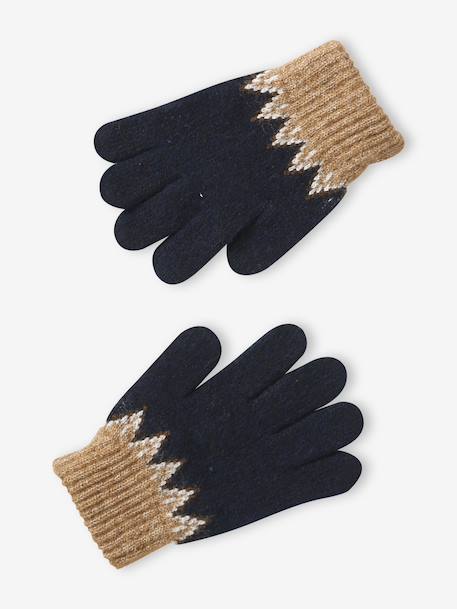 Ensemble garçon bonnet, snood et gants moka 4 - vertbaudet enfant 