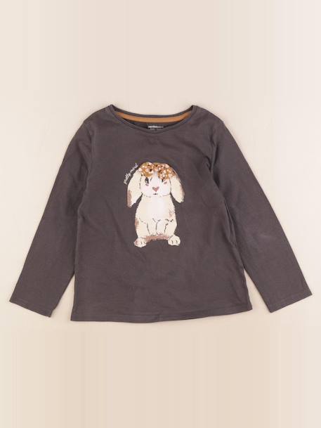Tee-shirt - 6 ans Gris 1 - vertbaudet enfant 