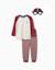 Pyjama à manches longues en coton avec masque rembourré Rouge foncé 1 - vertbaudet enfant 