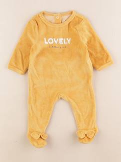Seconde main-Fille-Pyjama, surpyjama, dors-bien-Pyjama velours - 1 mois