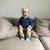 Chaussons bébé cuir souple spencer le tracteur Bleu 3 - vertbaudet enfant 