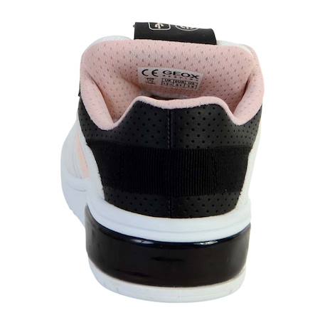Baskets basses à lacets velours White black 3 - vertbaudet enfant 