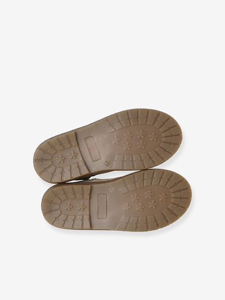 Boots enfant en cuir zippées jaune d'or 5 - vertbaudet enfant 