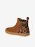 Boots fille cuir zippées beige+bronze+camel+marine+marron+vert+vieux rose 24 - vertbaudet enfant 