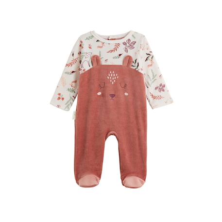 Pyjama bébé en velours evie Rose 2 - vertbaudet enfant 