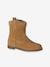 Boots fille cuir zippées marron 1 - vertbaudet enfant 